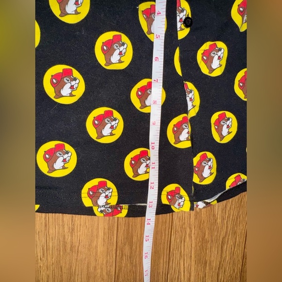 Buc-ees Logo Pajama Boxer Black Shorts Elastic Waist Button Fly Size Adult small - Picture 4 of 5